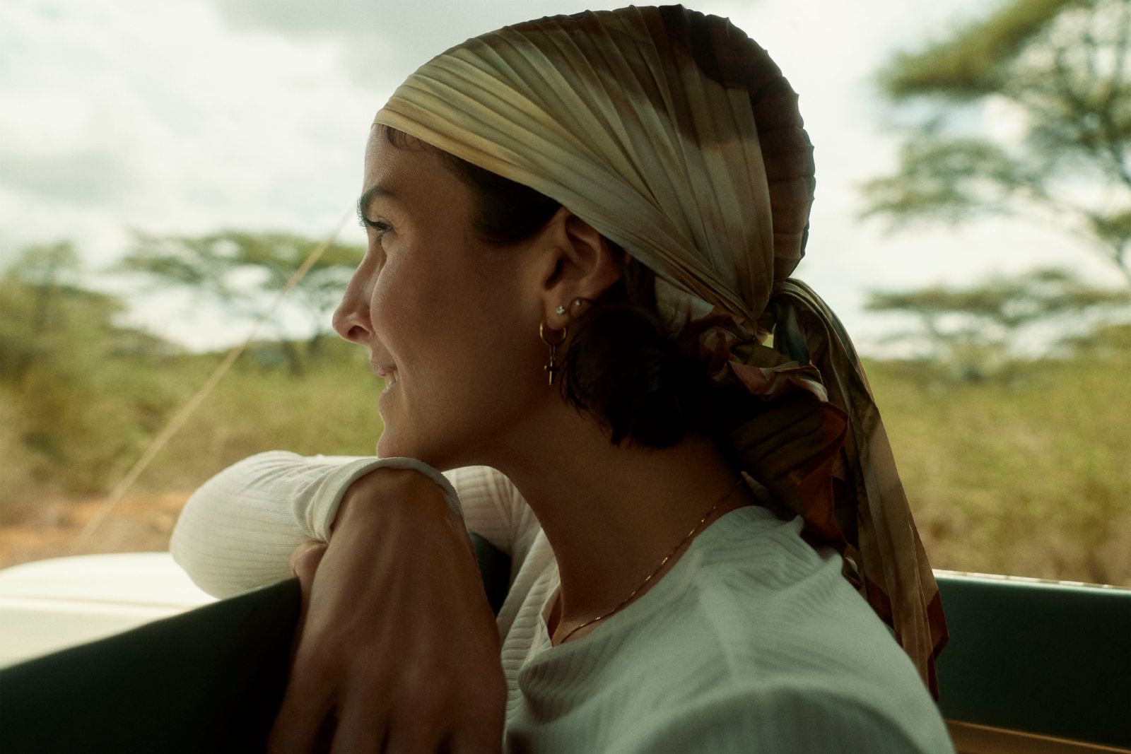 Kathy taking in the sweeping Kenyan plains.